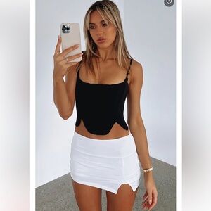 Whitefox Act Brand New mini skort white Xs NWT